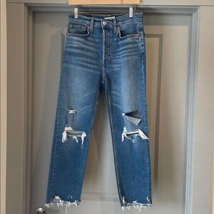Re/Done Blue Denim Jeans, 70s stove pipe, size 28